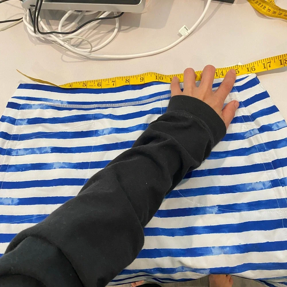 Ralph Lauren Sport Blue And White Striped Golf Skirt